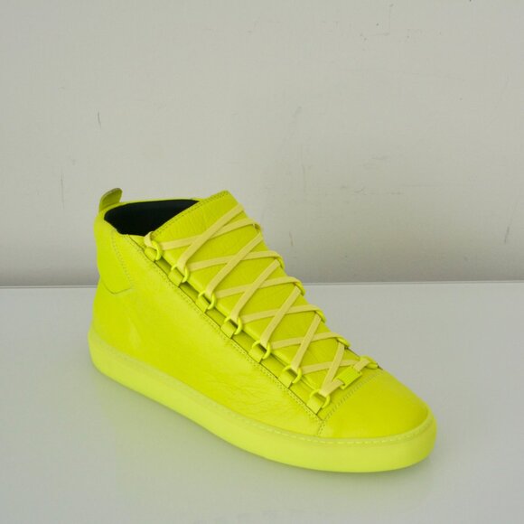 NIB BALENCIAGA MENS HITOP LEATHER SNEAKERS - Picture 2 of 8